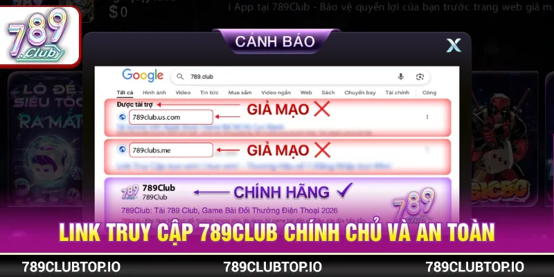 Truy cập link 789CLUB chính chủ
